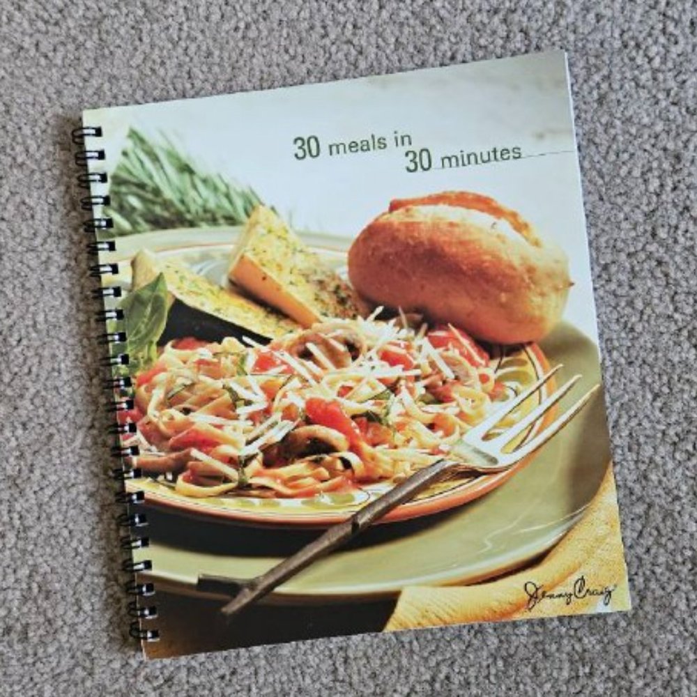 4/$20 30 Meals in 30 Minutes by Jenny Craig - Spiral-bound cookbook‎